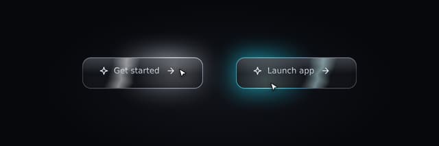 Liquid Metal Shimmer Button