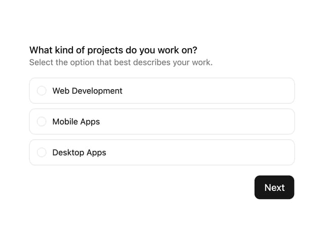 Questionnaire — Multistep Form component for React & Tailwind by uiable