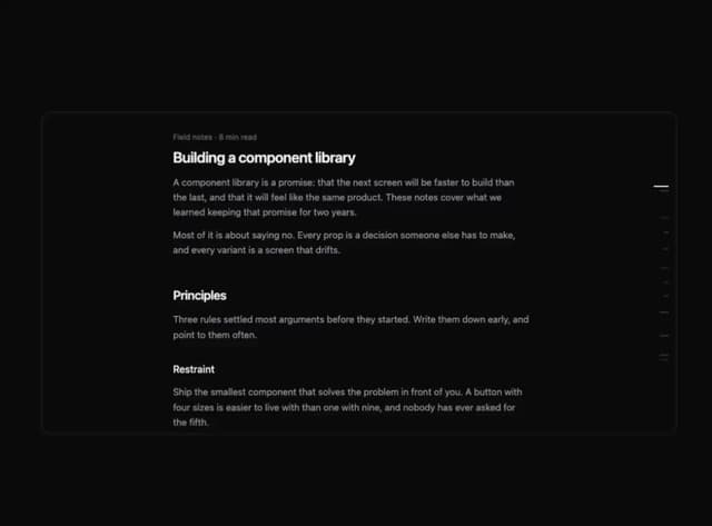 Kokonut UI Scroll Index — React component for Tailwind & Next.js by Kokonut UI