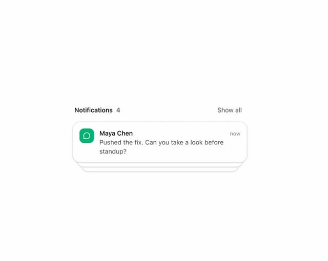 Notification Stack — Notification component for React & Tailwind by Kokonut UI