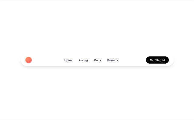 Navbar 1  — navbar styles component for React & Tailwind by Preet Suthar