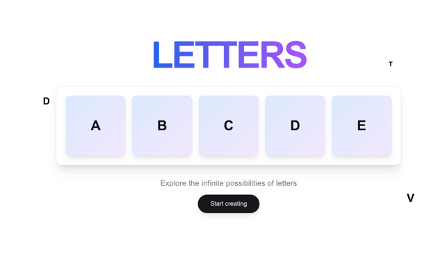 Falling Letter