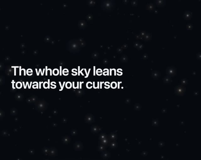 Gravity Stars — Background component for React & Tailwind by Edu Calvo