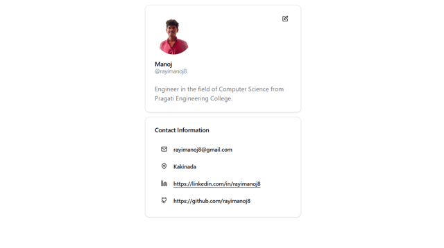 Profile Page