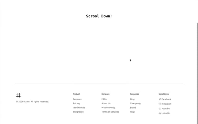 Footer Section — Footer component for React & Tailwind by Efferd