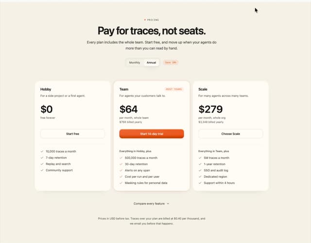 Marketing Pricing — Plan component for React & Tailwind by Isaiah