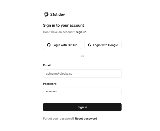 Login Form — Sign in component for React & Tailwind by SO called