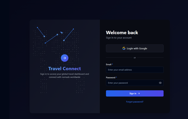 Travel Connect Signin