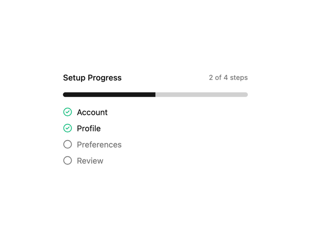Multi-Step Progress — Multi Step component for React & Tailwind by Sean Hello