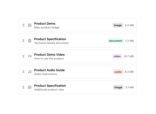 Sortable File List — Toast component for React & Tailwind by Sean Hello