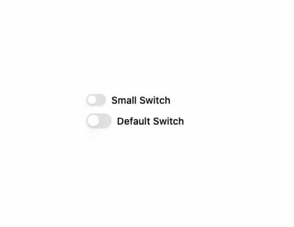 Switch Sizes — Toggle component for React & Tailwind by Sean Hello