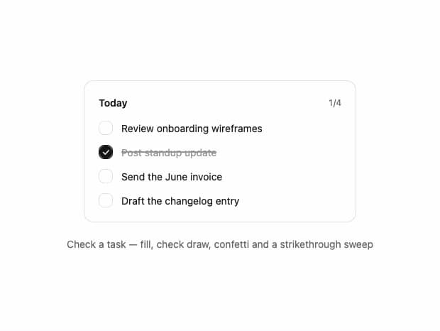 Task Checkbox — Task List component for React & Tailwind by Arihant jain
