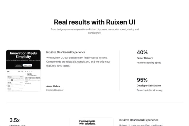 CaseStudies — faq component component for React & Tailwind by Ruixen