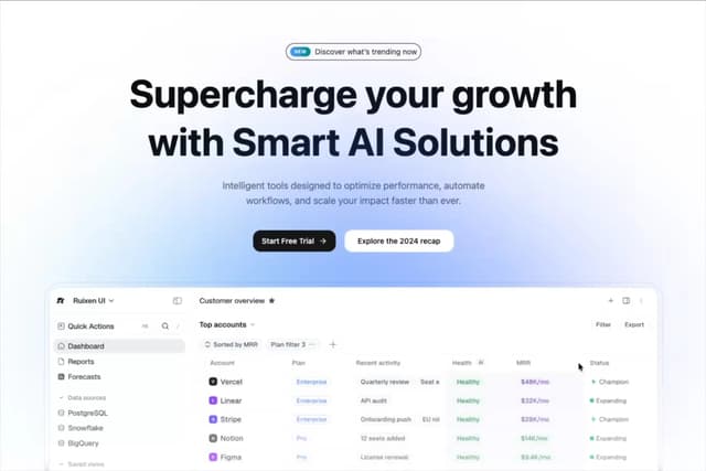 Hero Section 06 — Hero Section component for React & Tailwind by Ruixen