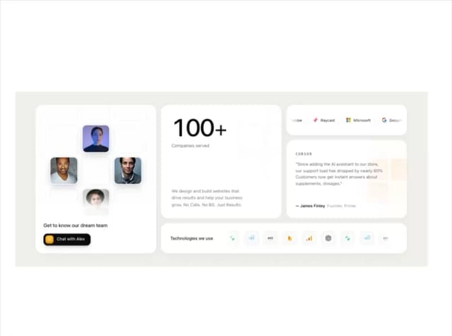 Agency Bento Grid — Tailwind component for React & Tailwind by Abusaid islam said