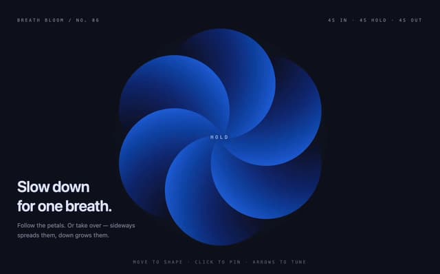 Breathing Exercise Animated Background — React component for Tailwind & Next.js by Kedhareswer Naidu