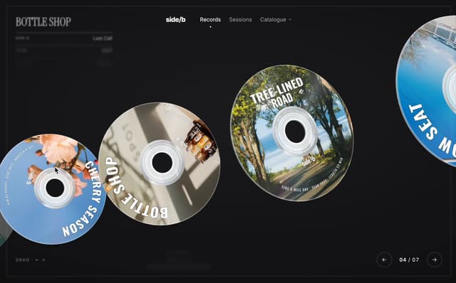 3D CD Disc Carousel — React component for Tailwind & Next.js by Kedhareswer Naidu
