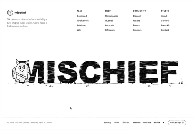 Hand-Drawn Doodle Footer with Characters — Animated component for React & Tailwind by Kedhareswer Naidu