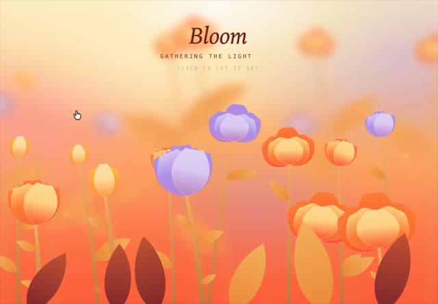 Blooming Flower Garden Preloader — Interactive component for React & Tailwind by Kedhareswer Naidu