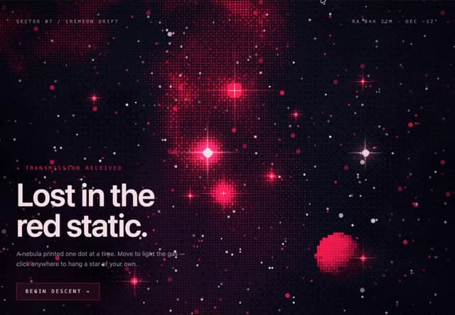 Halftone Nebula — React component for Tailwind & Next.js by Kedhareswer Naidu