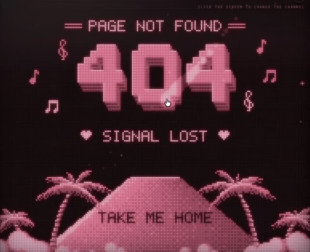 Retro CRT 404 Page — Interactive component for React & Tailwind by Kedhareswer Naidu