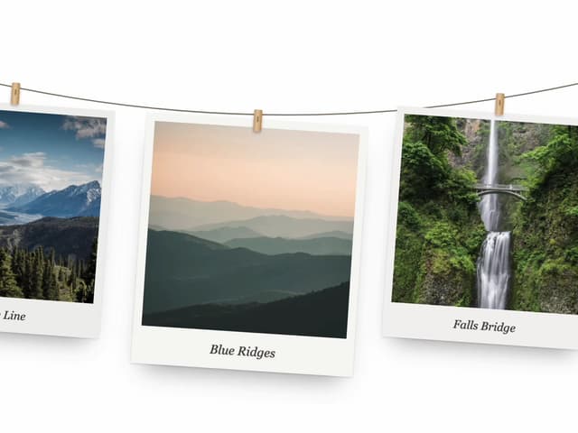 Hanging Polaroid Image Carousel — Carousel component for React & Tailwind by Kedhareswer Naidu