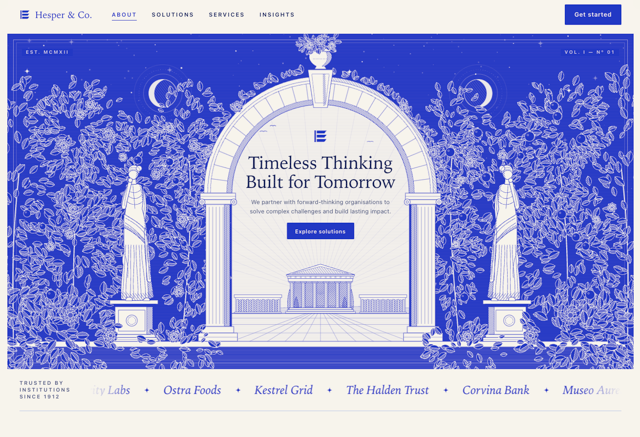 Engraved Illustration Landing Page Template - React & Next.js website template by Kedhareswer Naidu