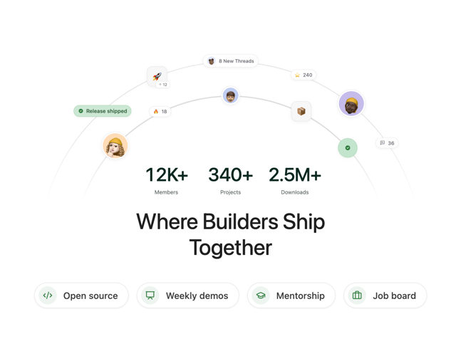 Builders Community Hero — Avatar component for React & Tailwind by Mak VieSAinte