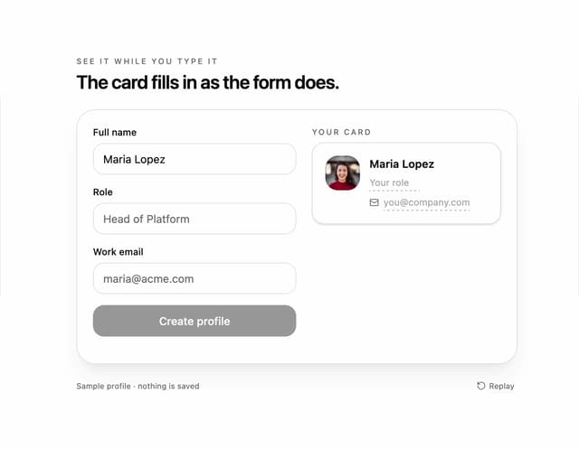 Live Preview Form — Onboarding component for React & Tailwind by DHxWhy
