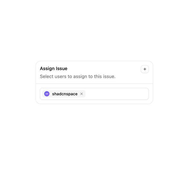 Assign Task Card — Combobox component for React & Tailwind by ShadcnSpace