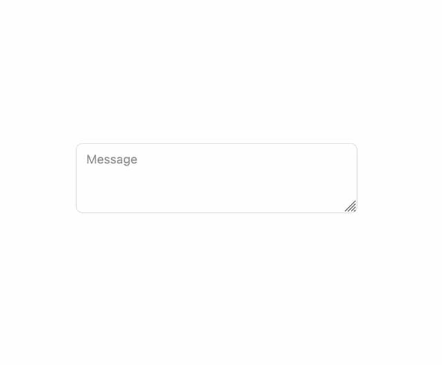 Textarea with floating label — Field component for React & Tailwind by ShadcnSpace