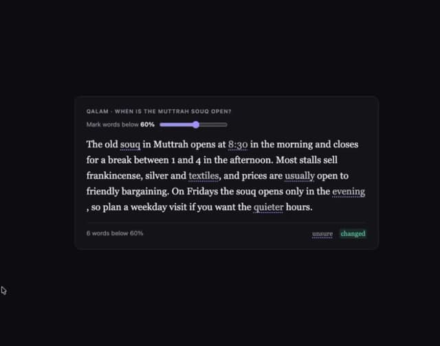 Confidence Ink — AI component for React & Tailwind by ham7a311