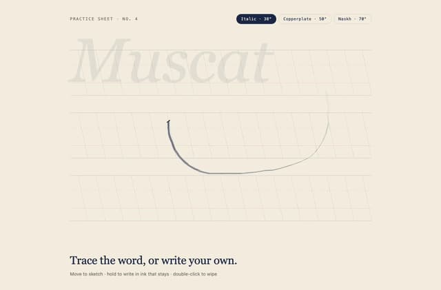 Nib Trail Cursor — Cursor component for React & Tailwind by ham7a311