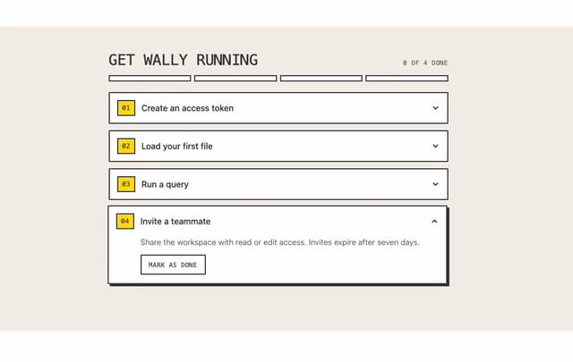 Quickstart Checklist — Progress component for React & Tailwind by ham7a311