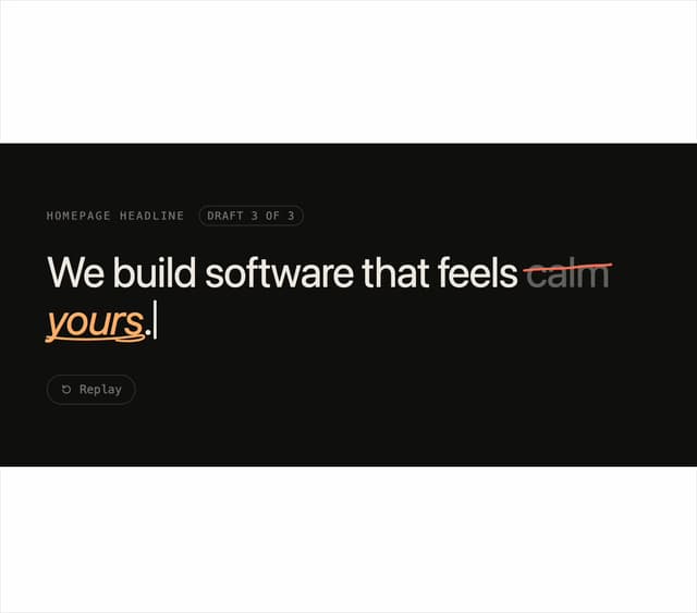 Second Draft Text — Text Animation component for React & Tailwind by ham7a311