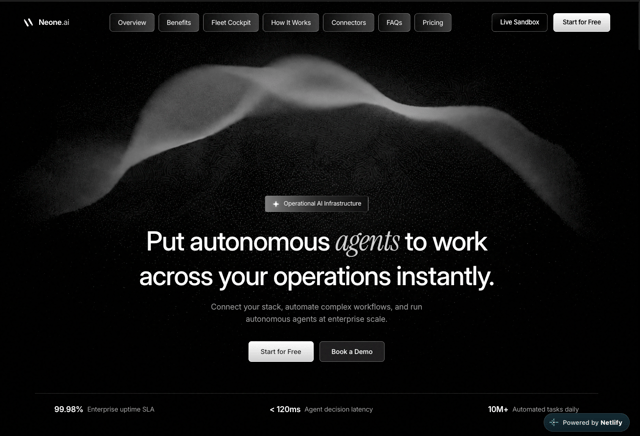 Neone AI - React & Next.js website template by Marcellin Leclercq