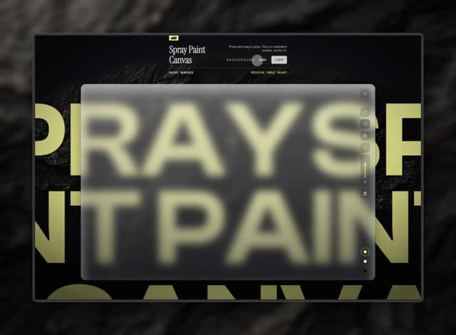 Spray paint canvas — Drawing component for React & Tailwind by Bryan Lewis