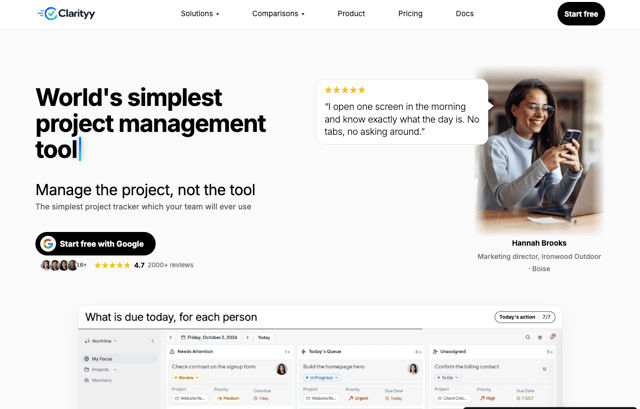 Clarityy - React & Next.js website template by Sagar