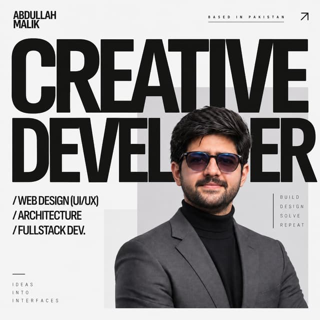 Aura - Animated Designer Portfolio - React & Next.js website template by Malik Abdullah