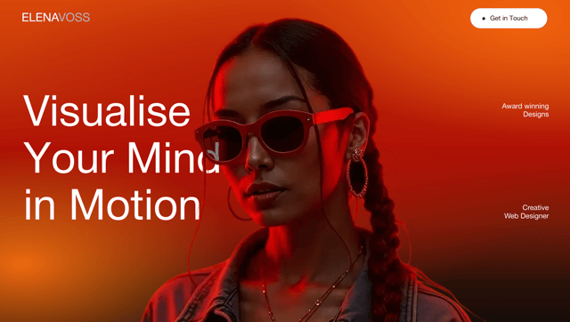 Elena Voss Portfolio Template - React & Next.js website template by Hyperiux Vault