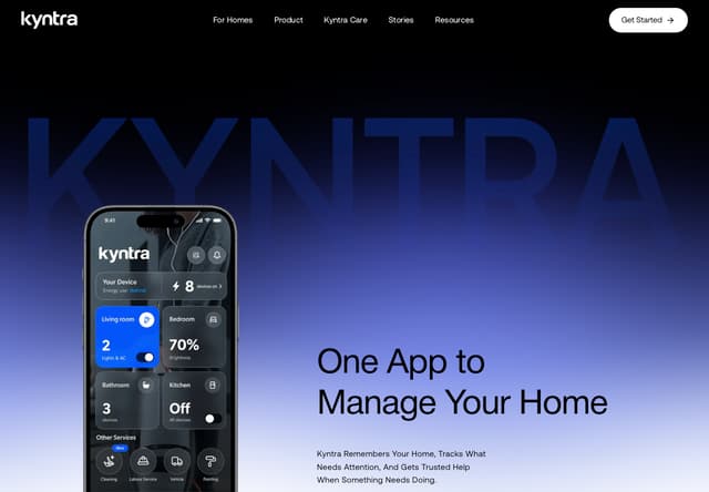 Kyntra - Home Service Booking App Landing Page - React & Next.js website template by Hyperiux Vault