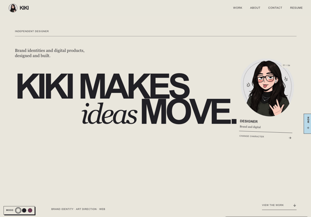 Creative Portfolio - React & Next.js website template by Kiki