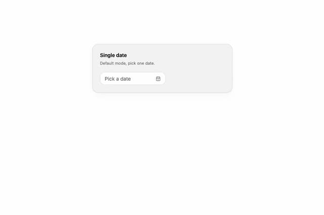 Date Picker — Date Picker component for React & Tailwind by Wensity Labs