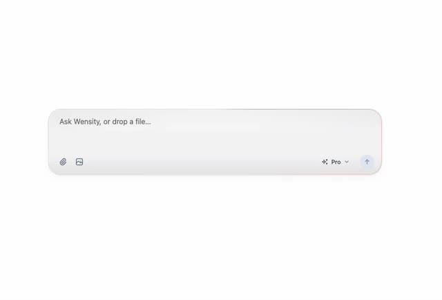 AI Prompt Input — Input component for React & Tailwind by Wensity Labs