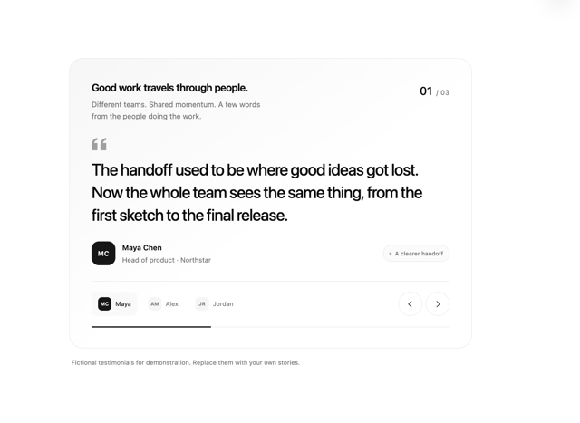 Quote Crossfade — Carousel component for React & Tailwind by Waqar H. Syed