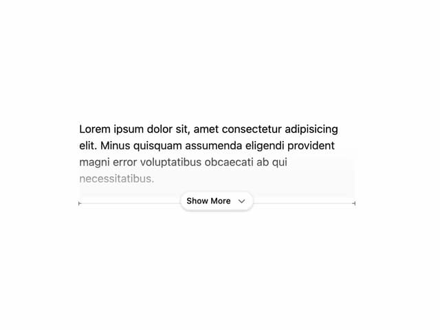Show More — Accordion component for React & Tailwind by Agustin