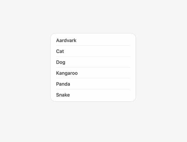 React Aria ListBox — Interactive component for React & Tailwind by py_ets