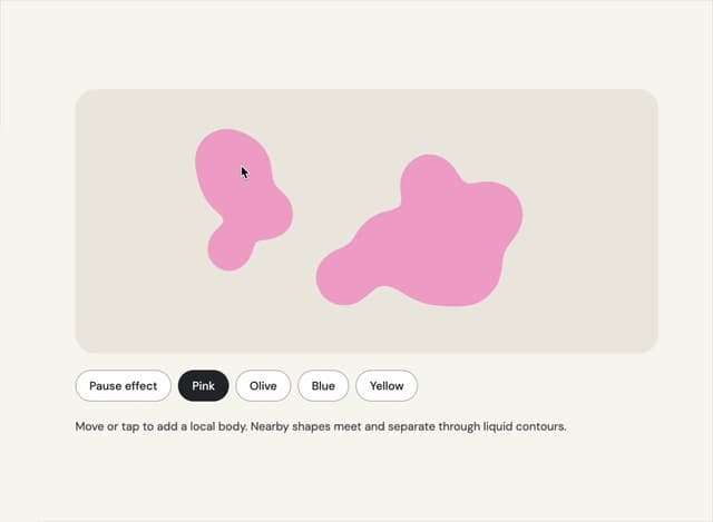 Meta Balls — Meta Ball component for React & Tailwind by Sanjay Kumar