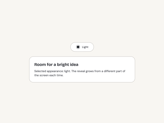 Theme Toggle — Switch component for React & Tailwind by Sanjay Kumar