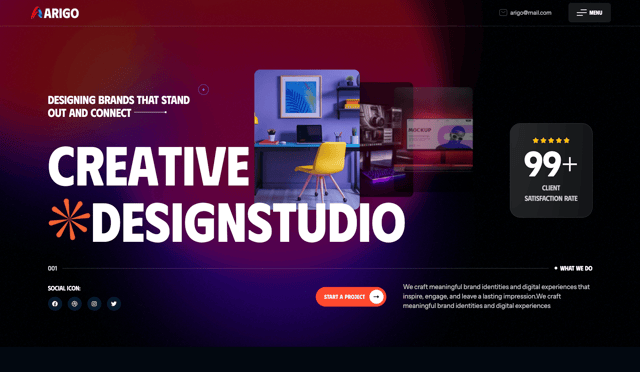 Arigo - Creative Agency & Portfolio React JS Template